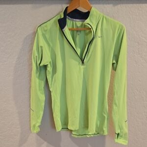 Nike Neon Green Half-Zip Pullover